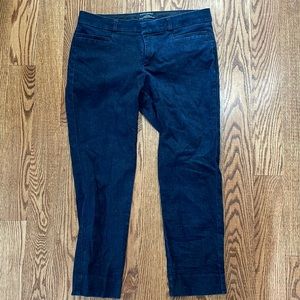 Dark jean dressy style pants